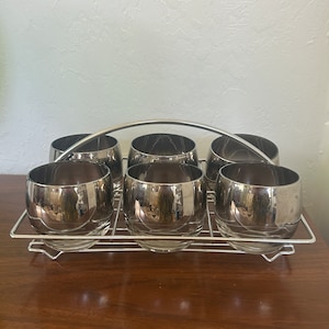 Roly Poly Silver Ombre Glasses With Carrier