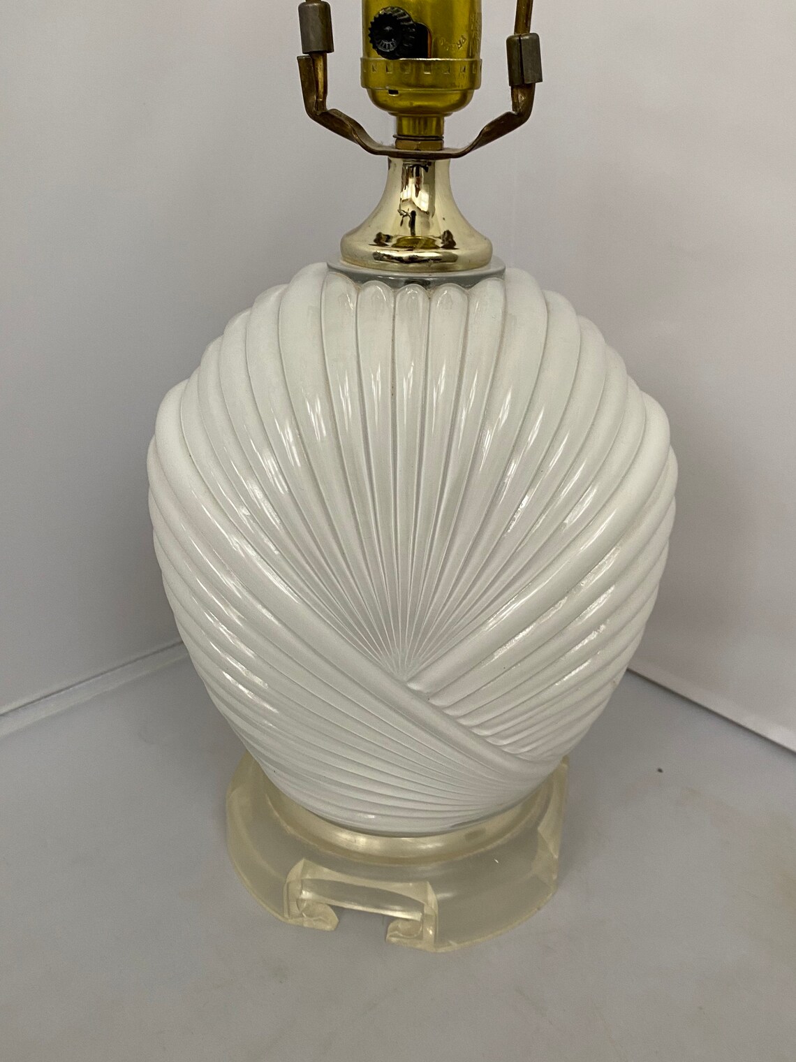 Novelty Crystal Corp Art Deco Lamp Etsy
