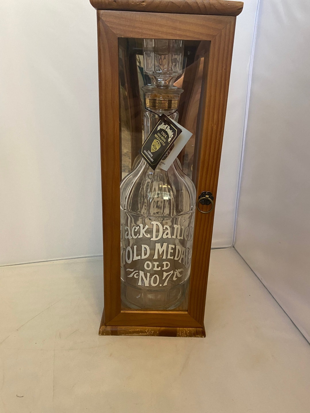 Jack Daniels Gold Medal 100th Anniversary Replica Numbered Bottle in