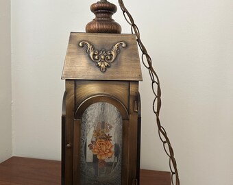 Metal Swag Lantern Lamp