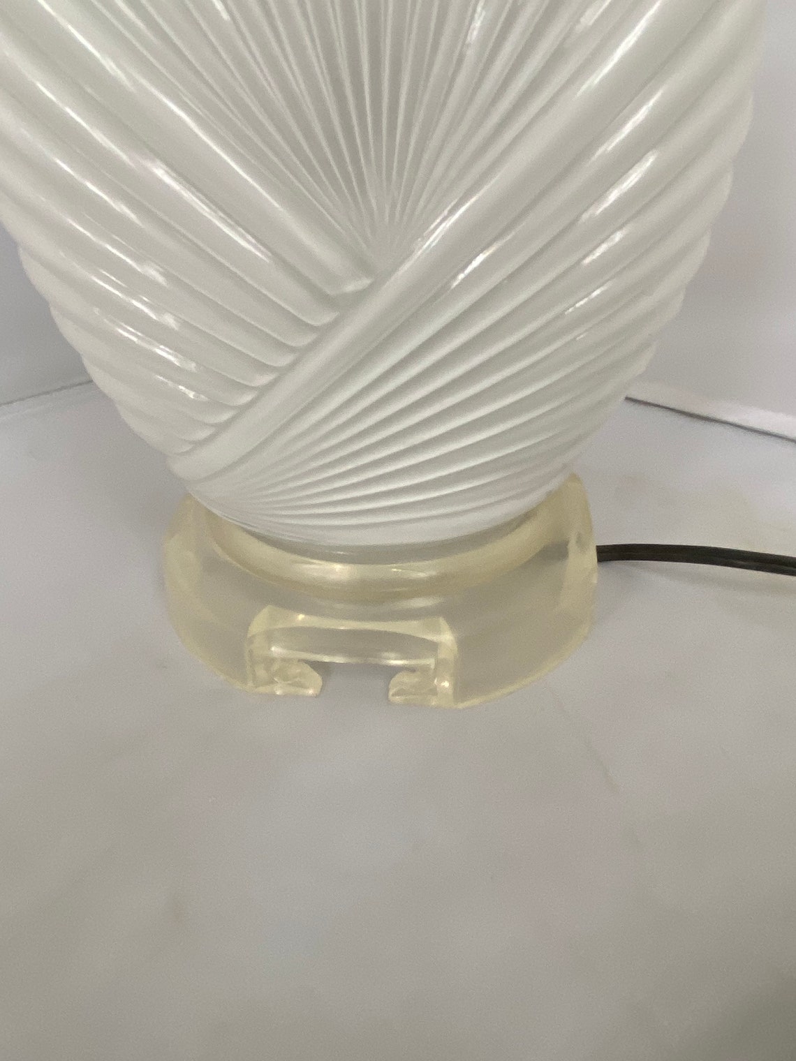 Novelty Crystal Corp Art Deco Lamp Etsy