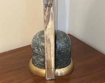 Marble and Brass Dome Bookends
