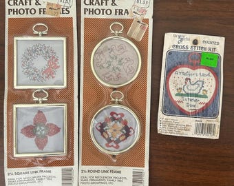 Vintage Needlepoint/Cross Stitch Kits (3)
