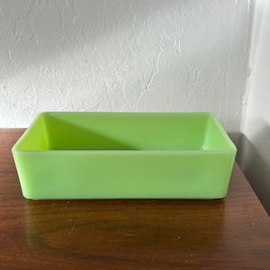 McKee Uranium Glass Refrigerator Dish