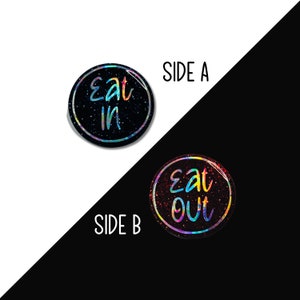 Personalized Decision Coin: Eat In/Eat Out, Custom Flip Coin