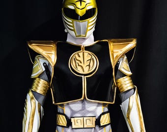 White Tiger Power Ranger Costume [custom size &  design]