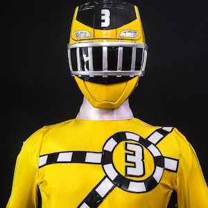 ToQger Yellow Power Rangers Costume Full Set [CUSTOM SIZE]