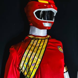 Wild Force Red ranger costume Red Lion wearable suit for cosplay tokusatsu Power Rangers