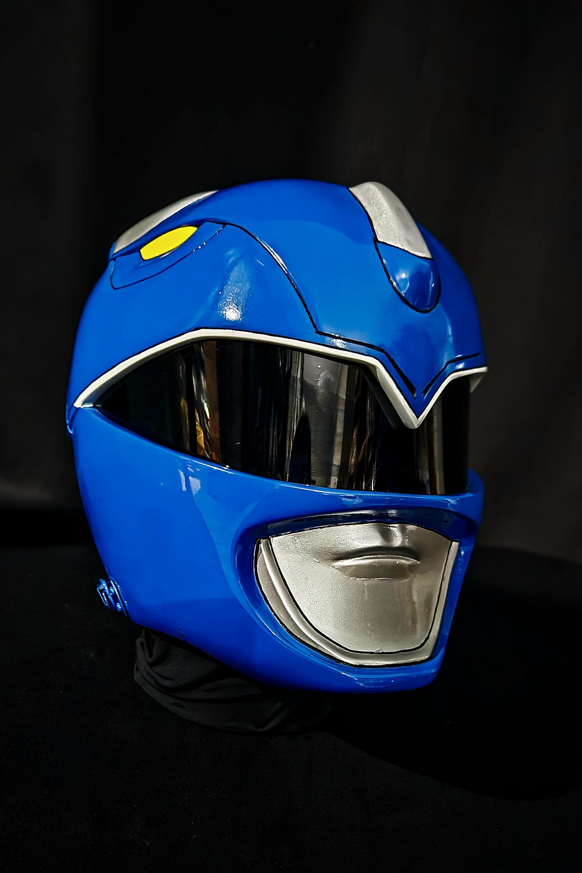 MMPR Blue Ranger Helmet [CUSTOM SIZE] - Etsy