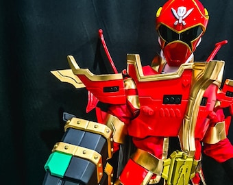 Gokai Red power ranger costume [CUSTOM SIZE] with Galleon Armor