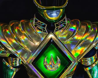 Zeo - Mighty Morphin Green Ranger Costume: CUSTOM SIZE and DESIGN handmade