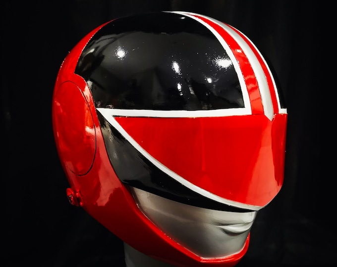 Power Ranger Time Force Red Helmet Etsy