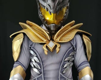 Disfraz de cosplay de la Leyenda del Dragón Blanco de los Power Rangers