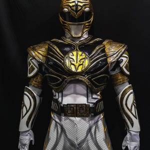 CUSTOM 4 - White Tiger Power Rangers Costume Custom Size &  Design for cosplay