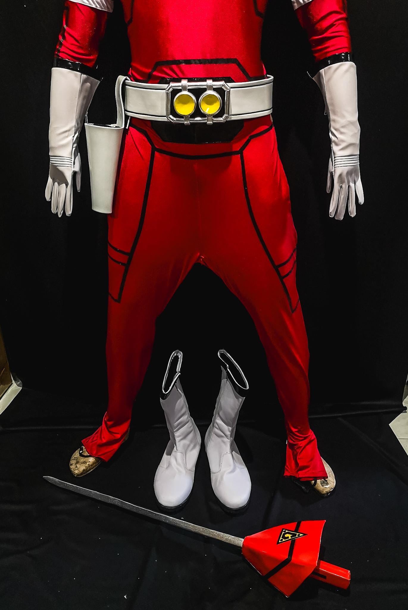 Red Turbo Ranger Costume Full Set [CUSTOM SIZE] - Etsy