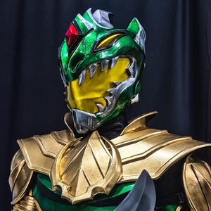 Green Dragon Ranger Kostüm benutzerdefinierte FULL SET für Cosplay tragbare Anzug Tokusatsu