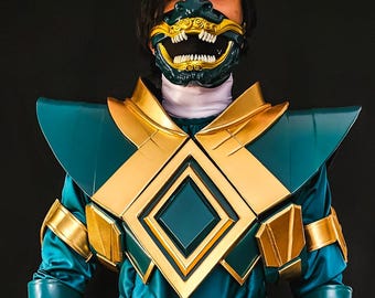 Dragon Oni Power Rangers Costume full set with mask Adult custom size.