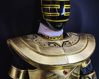 Gold Zeo Ranger costume: CUSTOM SIZE full body set