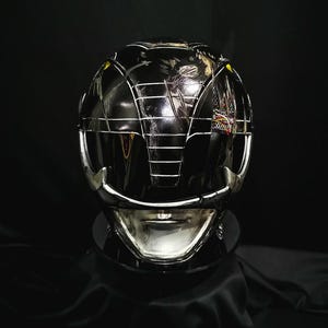helmet Black Ranger MMPR Damage custom