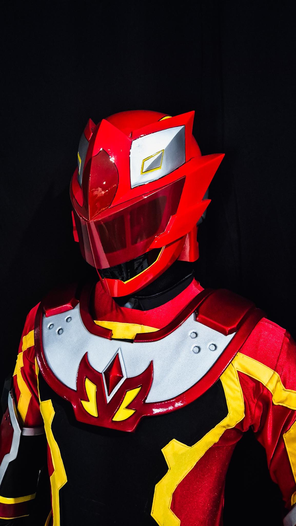 Kizuna Red Power Rangers Costume Full Body Set [CUSTOM SIZE] - Etsy