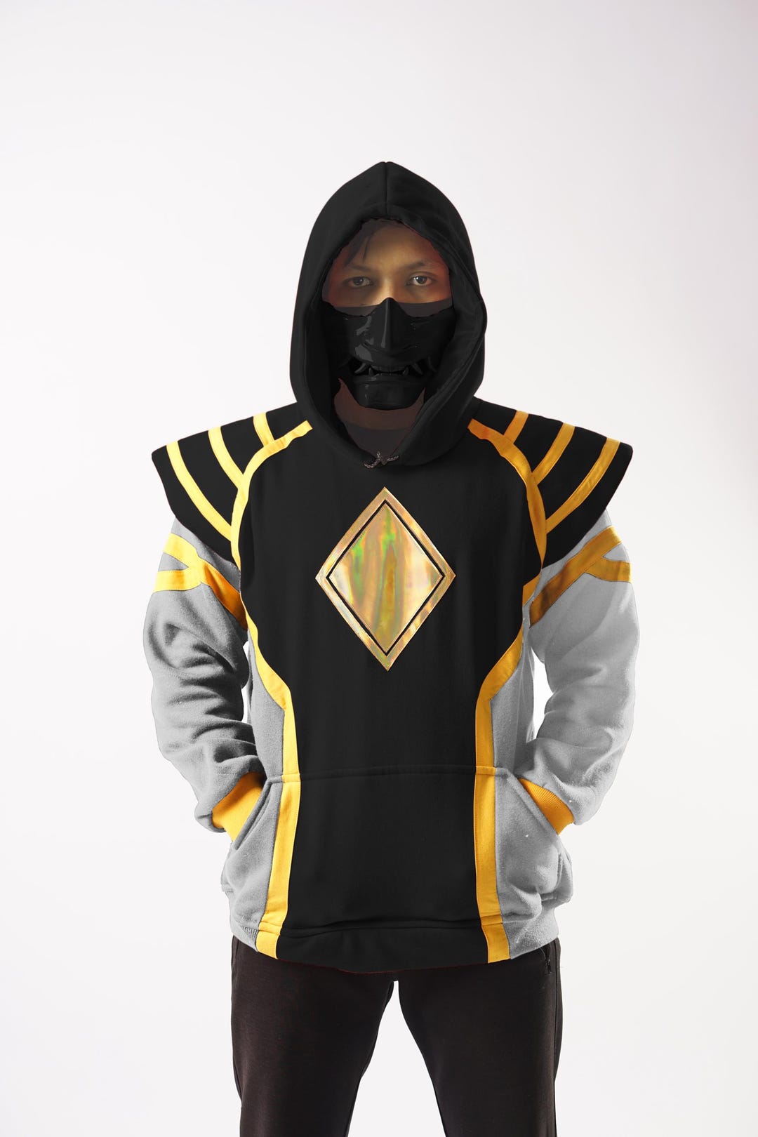 Black Omega Jacket Ranger [CUSTOM SIZE] for Daily Use and Cosplay - Etsy