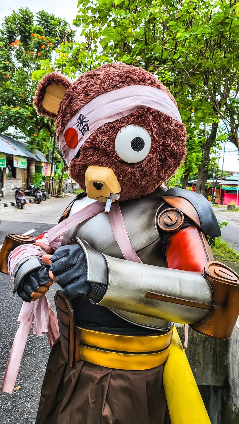 Kuma Afro Samurai Costume [CUSTOM SIZE] - Etsy, image size:800x1420