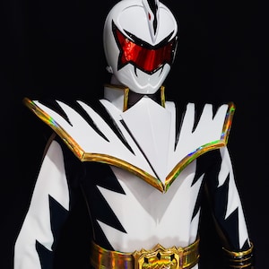 White Dino Ranger Set Costume: [CUSTOM SIZE] - Etsy