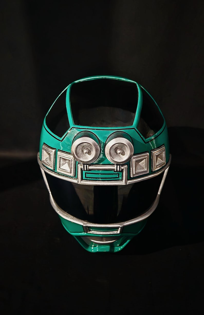Green Turbo Ranger Helmet Only [CUSTOM SIZE] - Etsy