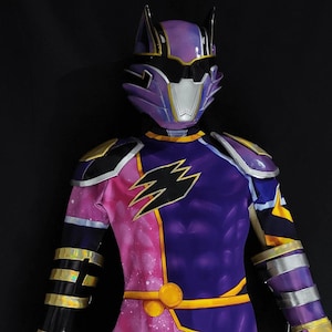 Jungle Fury Wolf Custom Costume Violet Wolf Ranger wearable suit for cosplay Tokusatsu