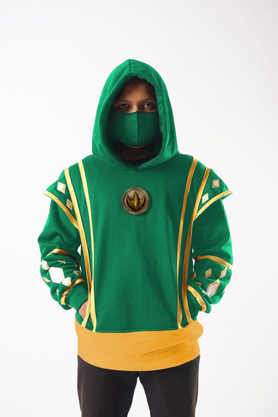 Power Rangers - Green 25 Adult Pull-Over Hoodie by Brand A - Fine Art America