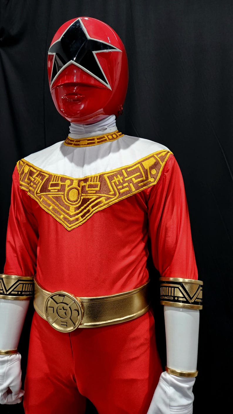 Red Zeo Power Ranger Costume [CUSTOM SIZE] for Cosplay Tokusatsu - Etsy