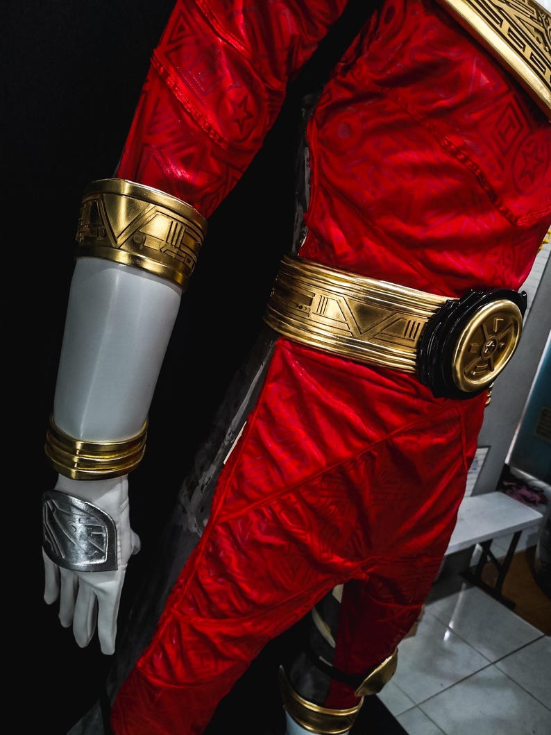 Red Zeo Tokujay Power Rangers Costume [CUSTOM SIZE] - Etsy