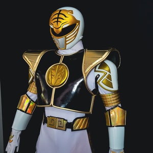 Custom White Tiger Power Ranger Full Body Set Costume