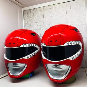 dot certified power ranger motorcycle helmet Red Power Ranger Motorcycle Helmet