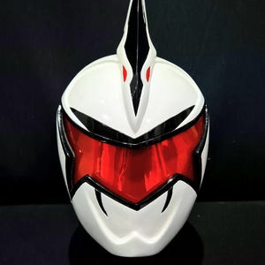 White Dino Ranger Helmet - [CUSTOM SIZE] Helmet Only