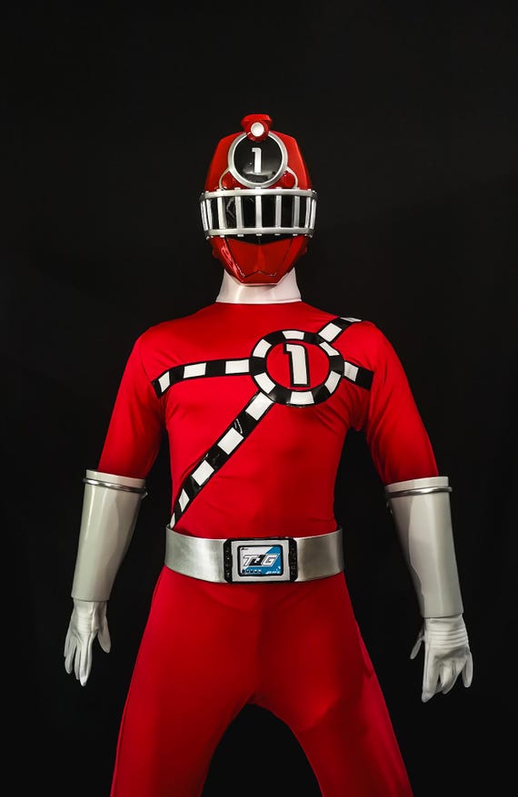 【希少】トッキュウレッド　1/1マスク　レプリカ トッキュウジャー レッドレンジャー コスチューム フルセット