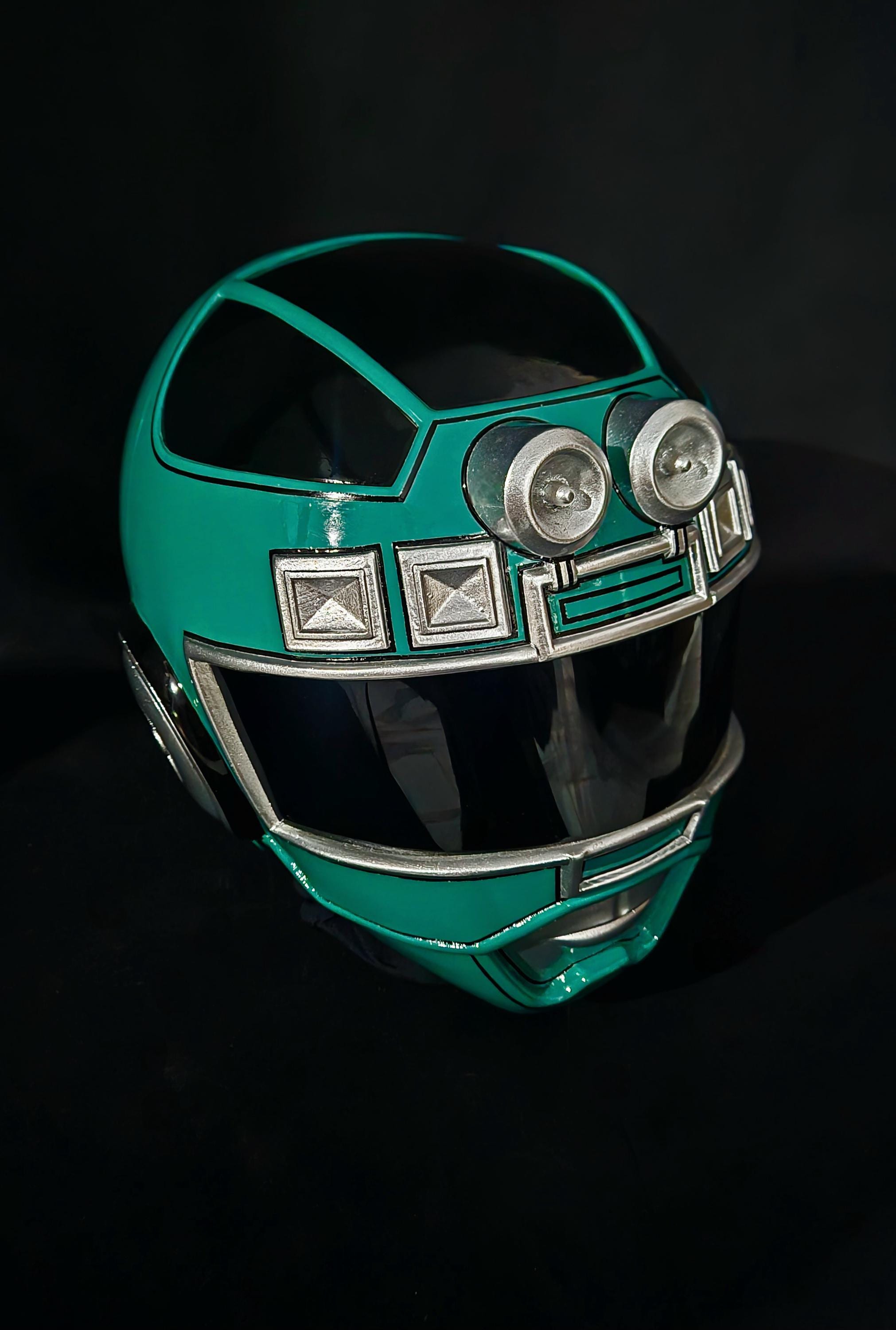 Green Turbo Ranger Helmet Only [CUSTOM SIZE] - Etsy