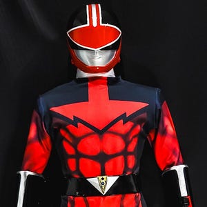 Time Force Red Ranger Costume FULL SET wearable suit for cosplay tokusatsu