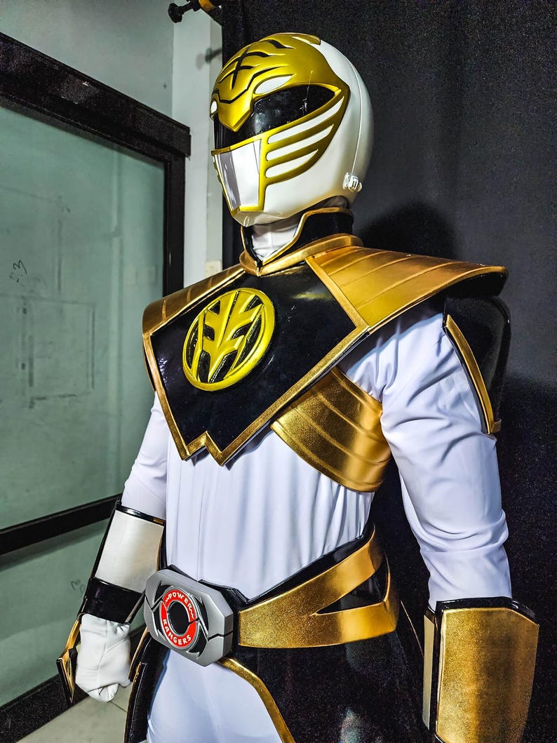 Power Ranger Cod Piece White Tiger Power Ranger Costume Custom Size and Design - Etsy