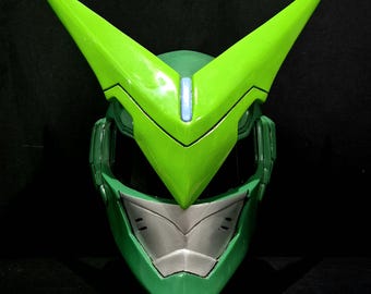Genji Green Power Ranger Helmet Only [CUSTOM SIZE]
