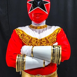 Red Zeo Power Ranger Costume [CUSTOM SIZE] for cosplay tokusatsu