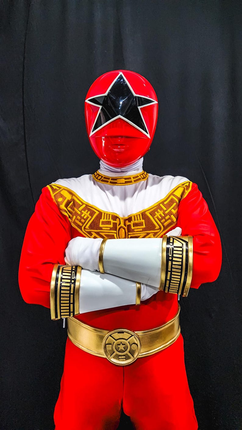 Red Zeo Power Ranger Costume [CUSTOM SIZE] for Cosplay Tokusatsu - Etsy
