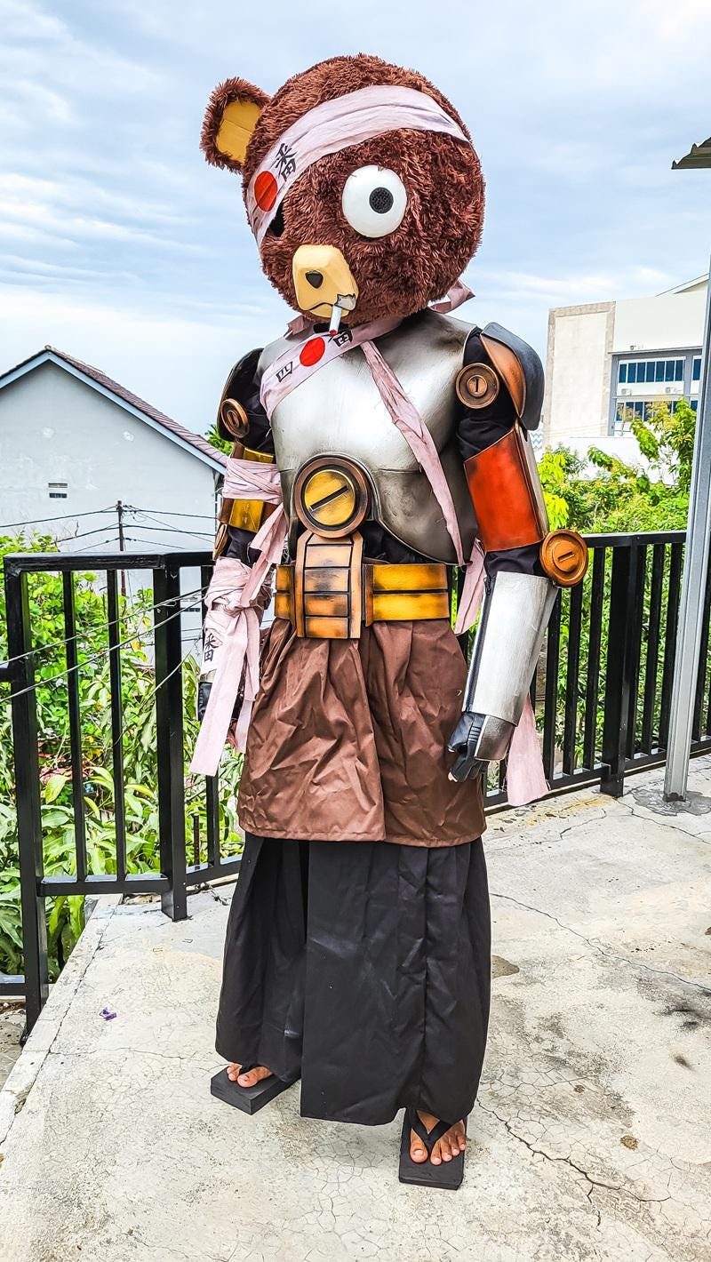 Kuma Afro Samurai Costume [CUSTOM SIZE] - Etsy, image size:800x1420