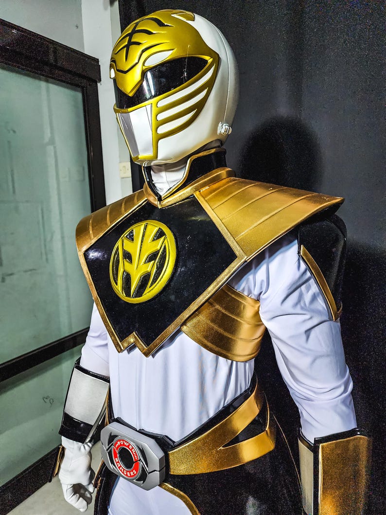 White Tiger Power Ranger Costume Custom Size and Design - Etsy
