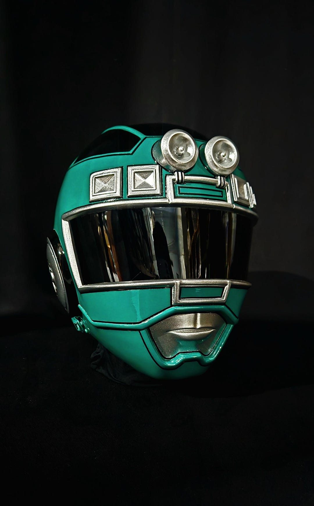 Green Turbo Ranger Helmet Only [CUSTOM SIZE] - Etsy