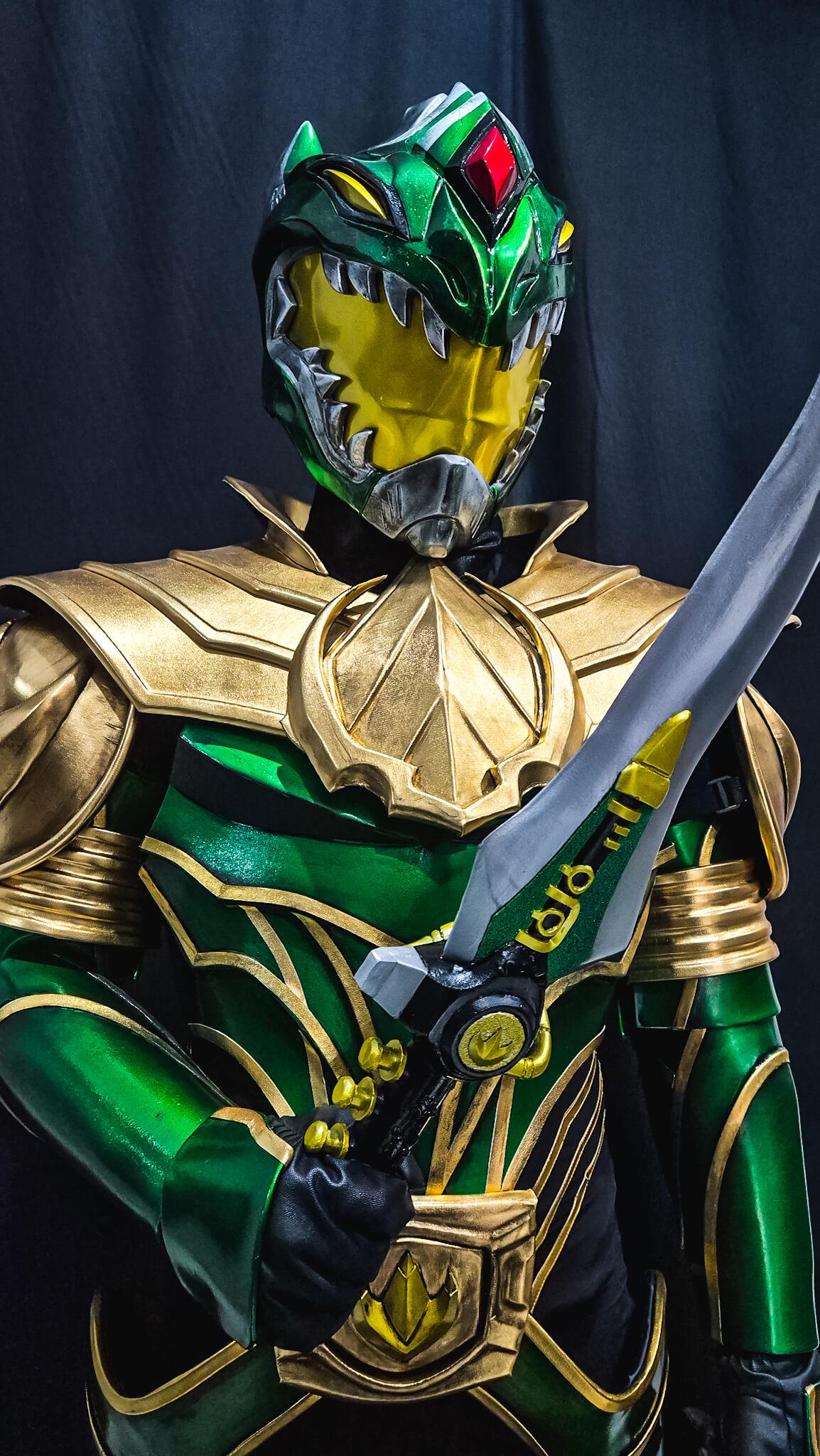 Green Dragon Ranger Costume Custom FULL SET for Cosplay Wearable Suit ...