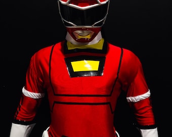 Disfraz de Ranger Rojo Turbo, conjunto completo [talla personalizada]