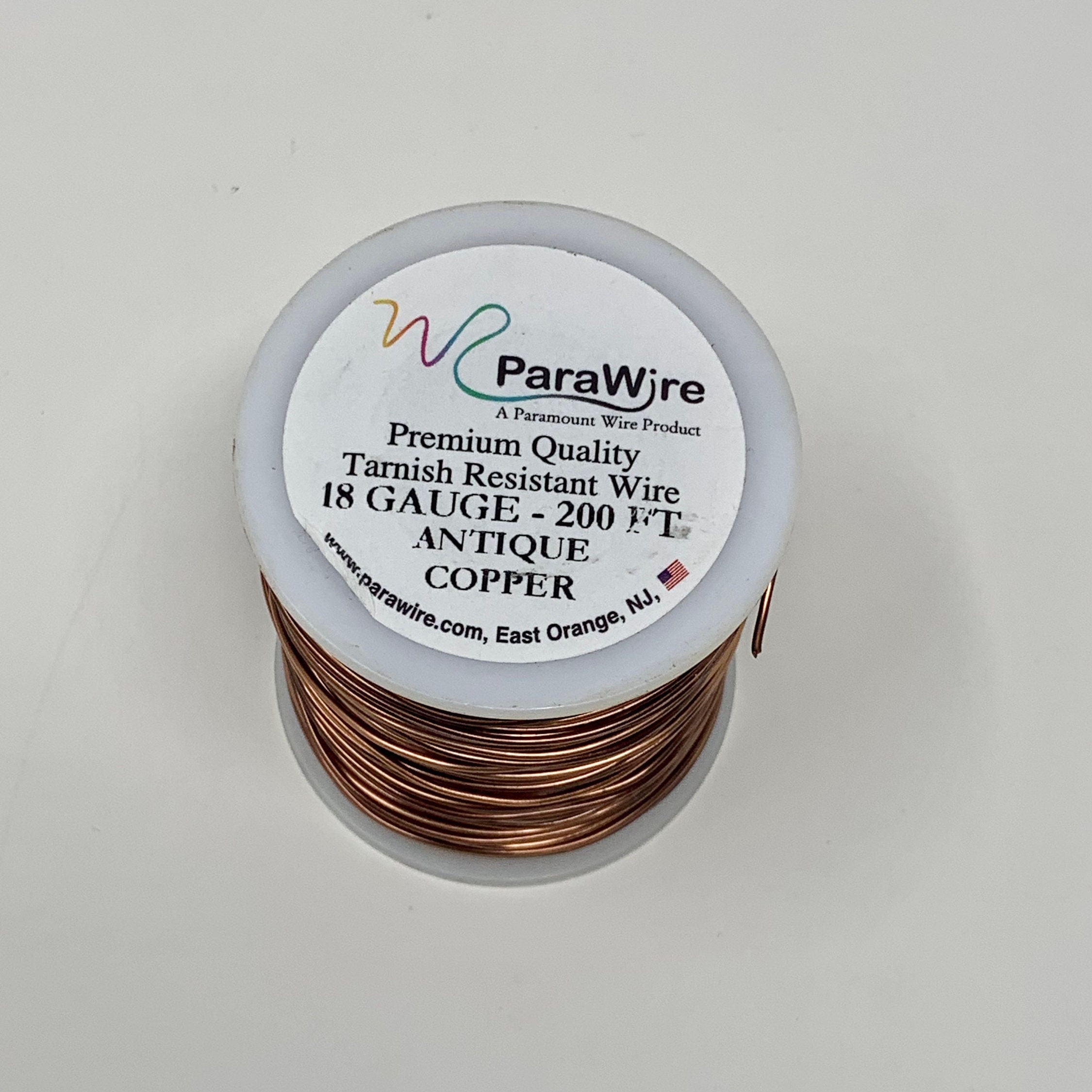 18g Copper Non-Tarnish Parawire 50ft Spool