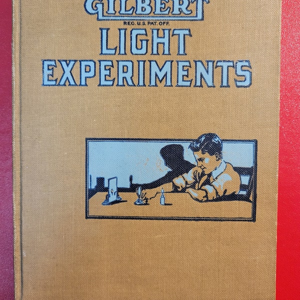 Vintage A.C Gilbert Light experiment book for boys