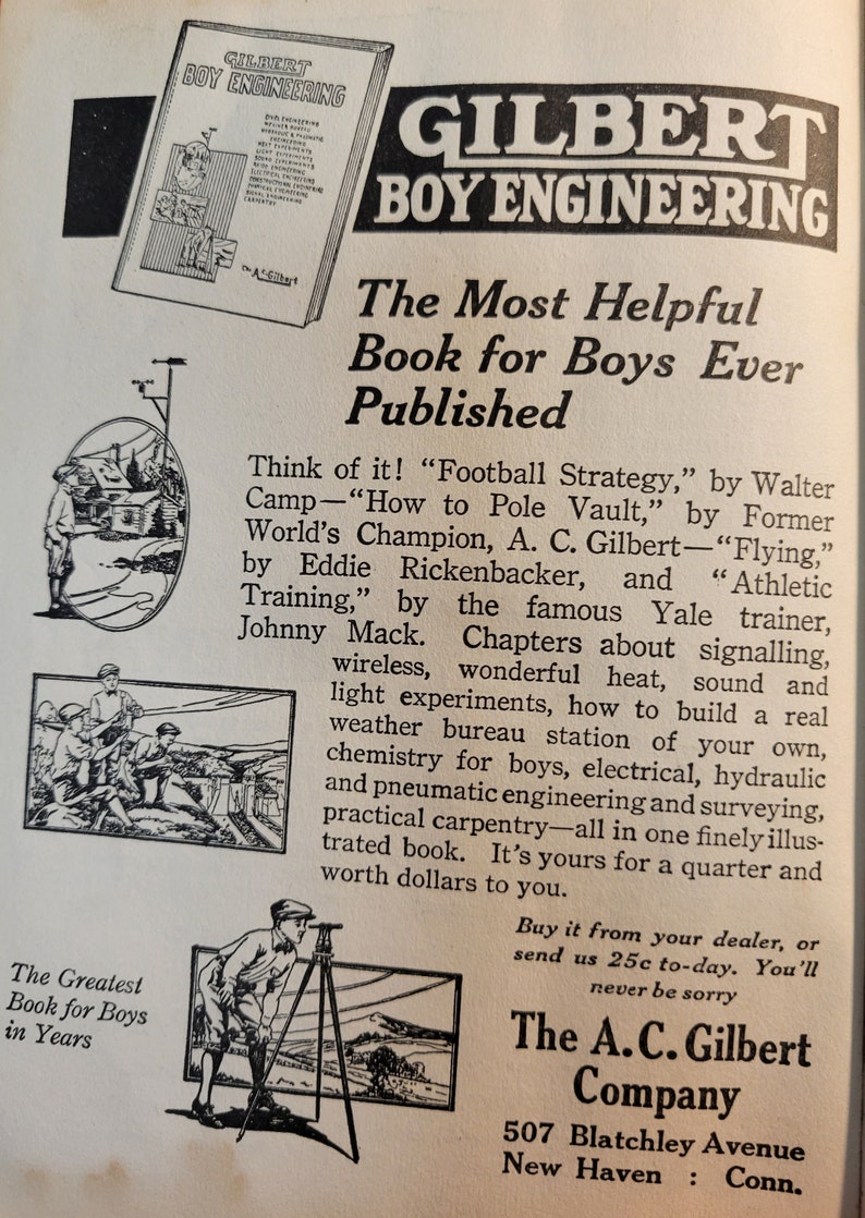 Vintage A.C Gilbert Light Experiment Book for Boys - Etsy